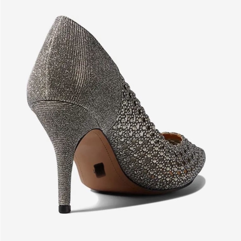 J Renee Sesily Pewter Glitter Heels - Picture 5 of 5